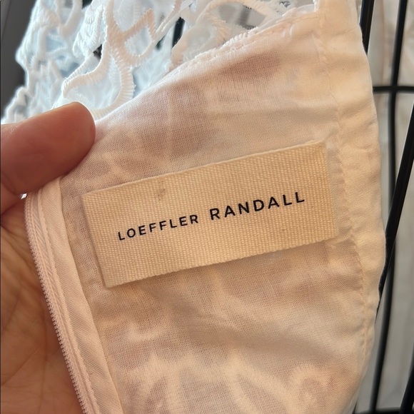 Loeffler Randall Addison Cream Puff-Sleeve Dress-Size 6 - Picture 6 of 8